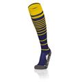 Target Socks NAV/YEL M Stripete høye fotballsokker - Unisex
