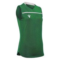 Thallium Shirt Woman SL GRN/WHT M Teknisk armløs volleyballdrakt for dame
